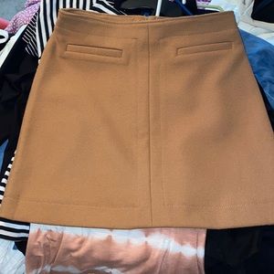 H&M camel mini/midi skirt, size 12